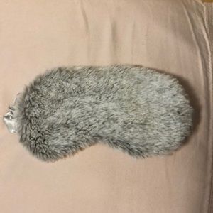 Faux fur sleeping eye mask